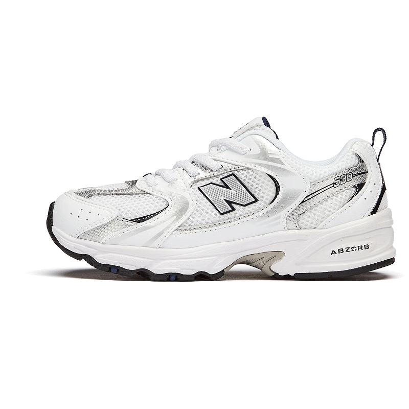 NEW BALANCE4-7歲兒童經(jīng)典百搭小白運動(dòng)鞋PZ530SB1