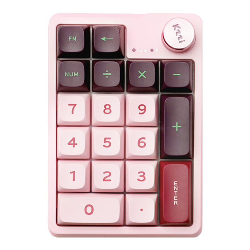 KZZI 珂芝 K20 20键 2.4G蓝牙 多模无线机械键盘 弥豆紫 相逢轴 RGB