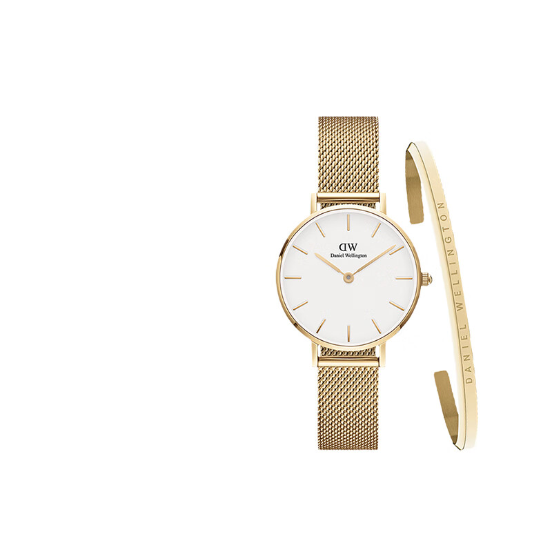 丹尼尔惠灵顿（DanielWellington）dw手表女 简约流金女士手表石英欧美腕表 生日礼物送女友 28MMDW0