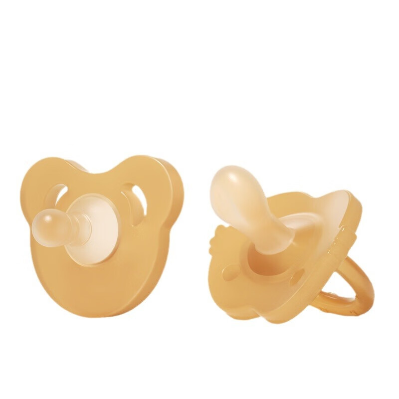 布比熊【直发】纳米银安抚奶嘴液态硅胶卡通造型仿真母乳奶嘴超软安睡 日用款+收纳盒+防丢链 1只装