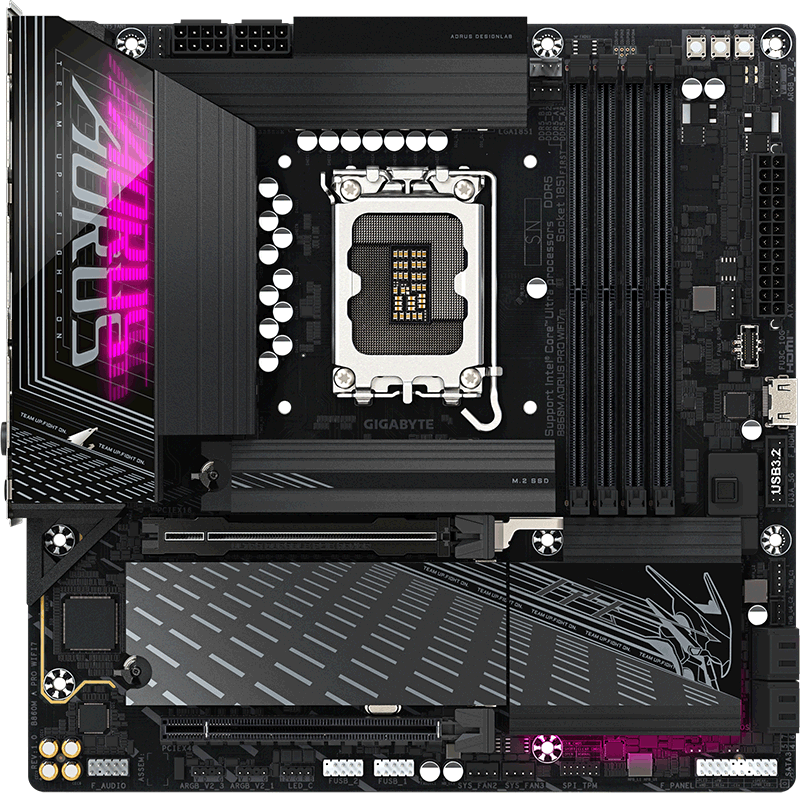 技嘉 电竞雕B860M AORUS PRO WIFI7 DDR5 图 7