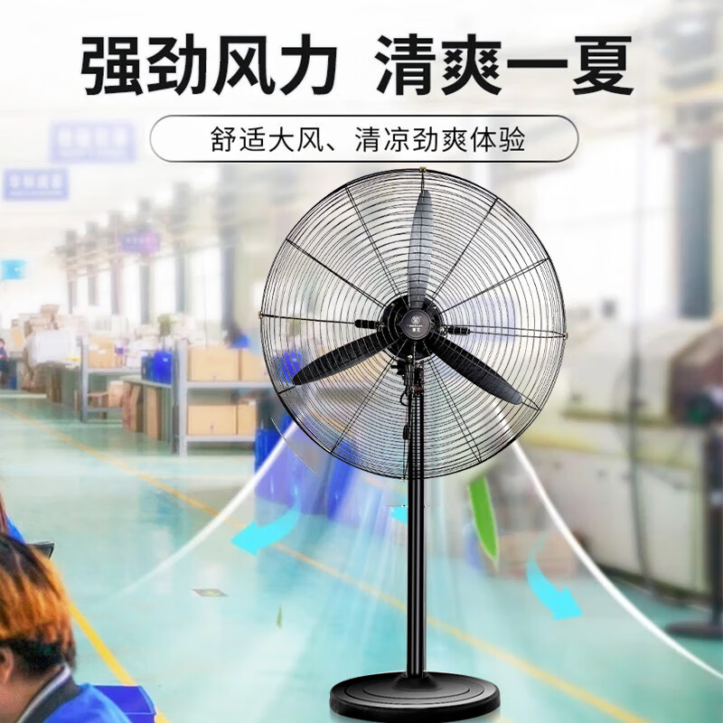 华生(Wahson) 工业扇电风扇/落地扇大风量工厂车间工业风扇/商用扇牛角扇工业电扇企业推荐 【26寸】650落地扇 塑钢叶FL65-1