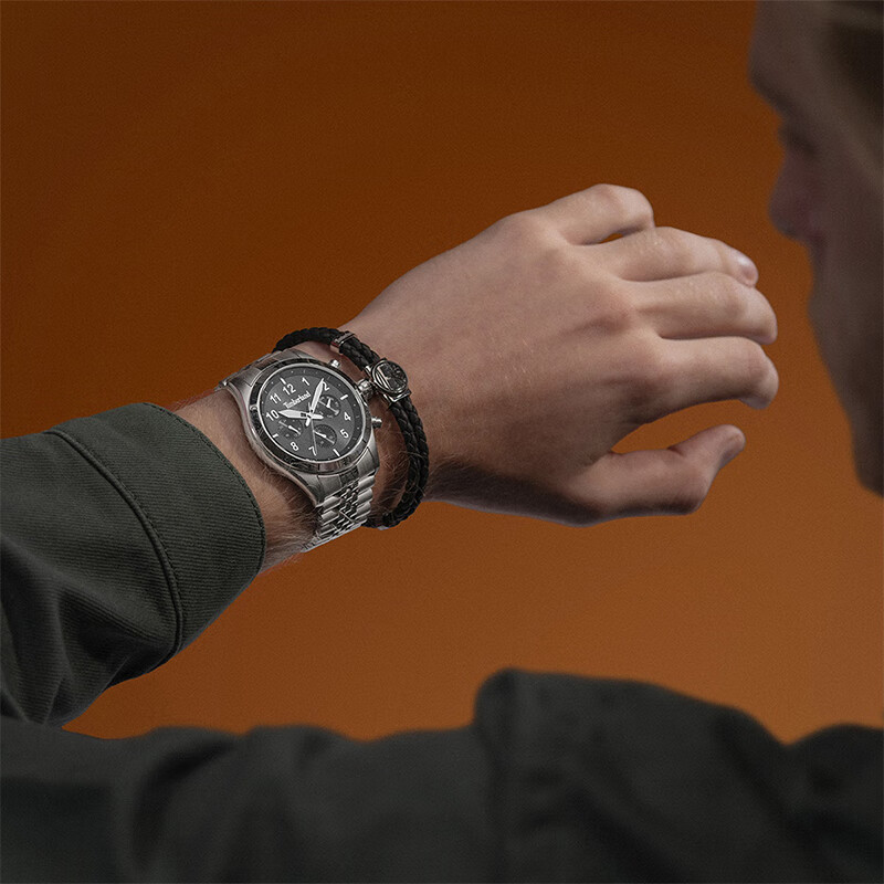 添柏岚（Timberland）男士手链手镯时尚潮流个性编织手绳首饰装饰手环送男友生日礼物 TDAGB0001901