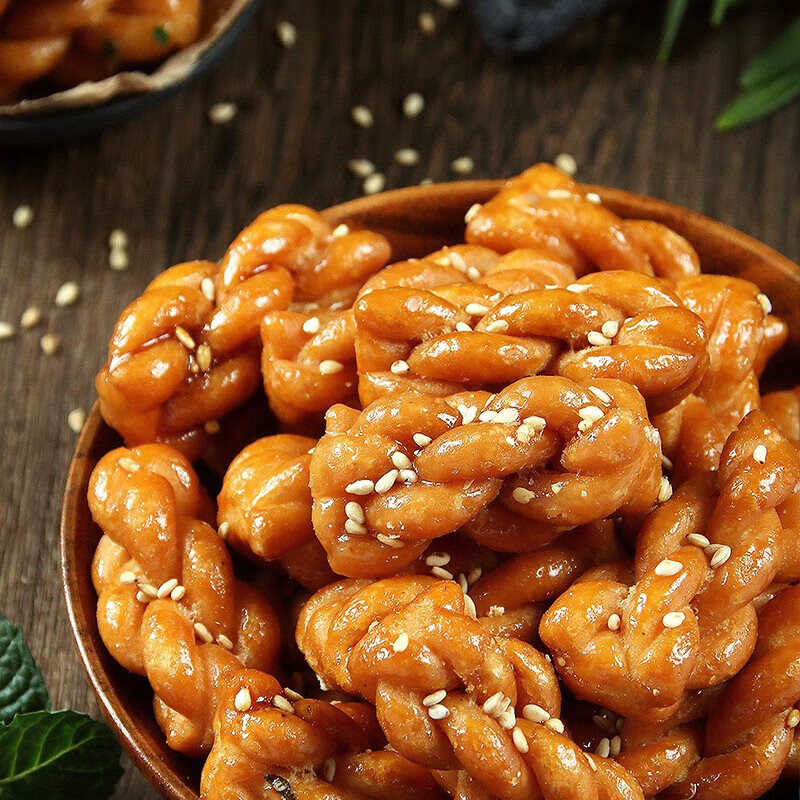 古法小麻花网红独立包装酥脆休闲学生零食红糖味散装整箱批发椒盐 【混合口味】100袋小麻花