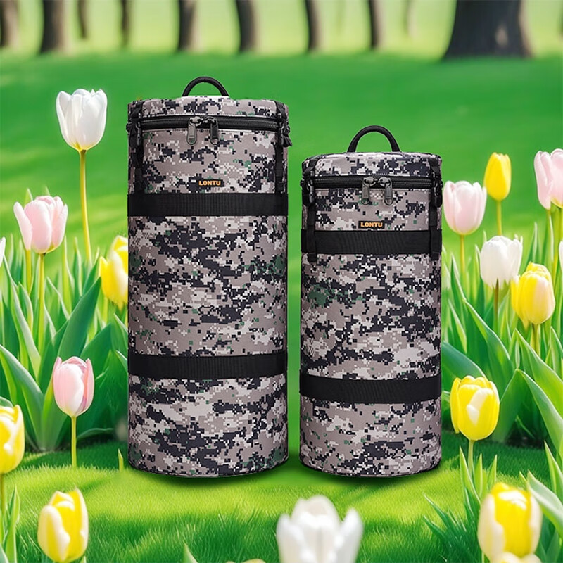 LONTU专业600定长焦镜头筒800打鸟相机内胆保护套400双肩斜跨单摄影包 黑色：RF1200加机器使用