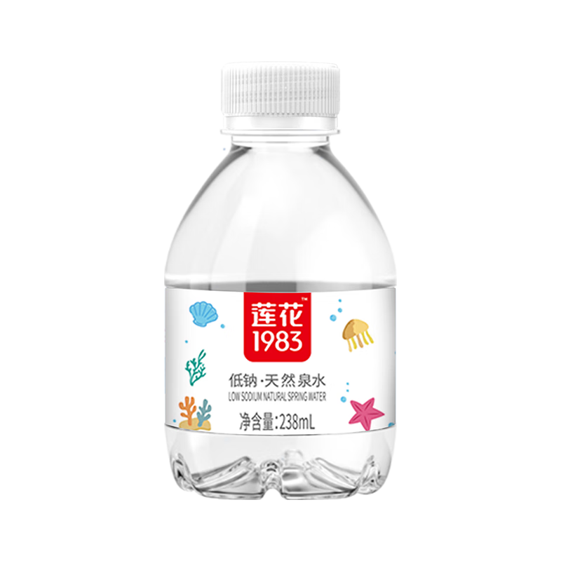 莲花1983儿童水低钠宝宝专用迷你天然水小瓶婴儿冲奶粉饮用水 儿童水238ml*12瓶（热销）