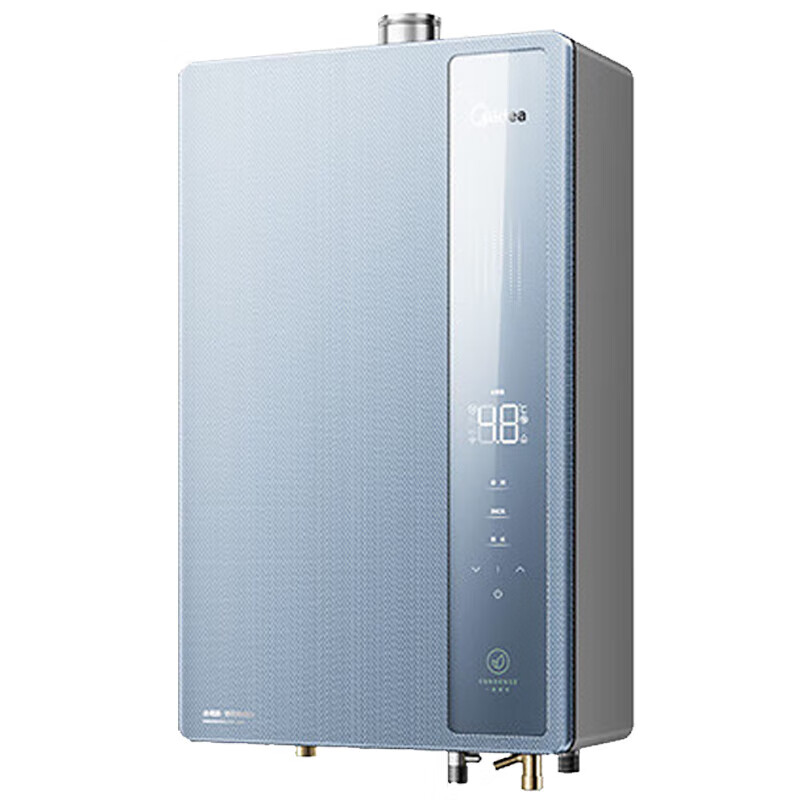 美的（Midea）天然气家用热水器一级能效智能水伺服节能省气恒温强排式 16L JSLQ27-16LN7 Ultra