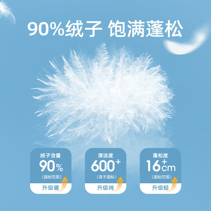雪中飞(SNOWFLYING)儿童轻薄羽绒服男童保暖防寒新款童装中大童女童薄款冬外套 冰山雪地 170