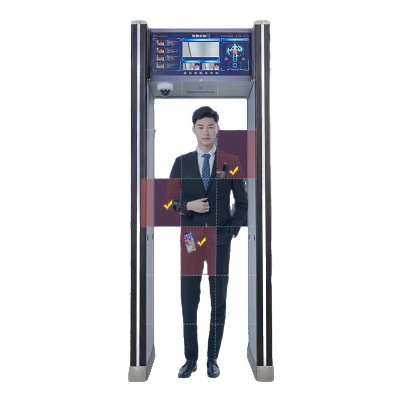 LONTONWE智能手機(jī)探測門學(xué)?？紙鏊{(lán)牙耳機(jī)錄音筆檢測門電子產(chǎn)品金屬安檢門 29寸屏 雙模組