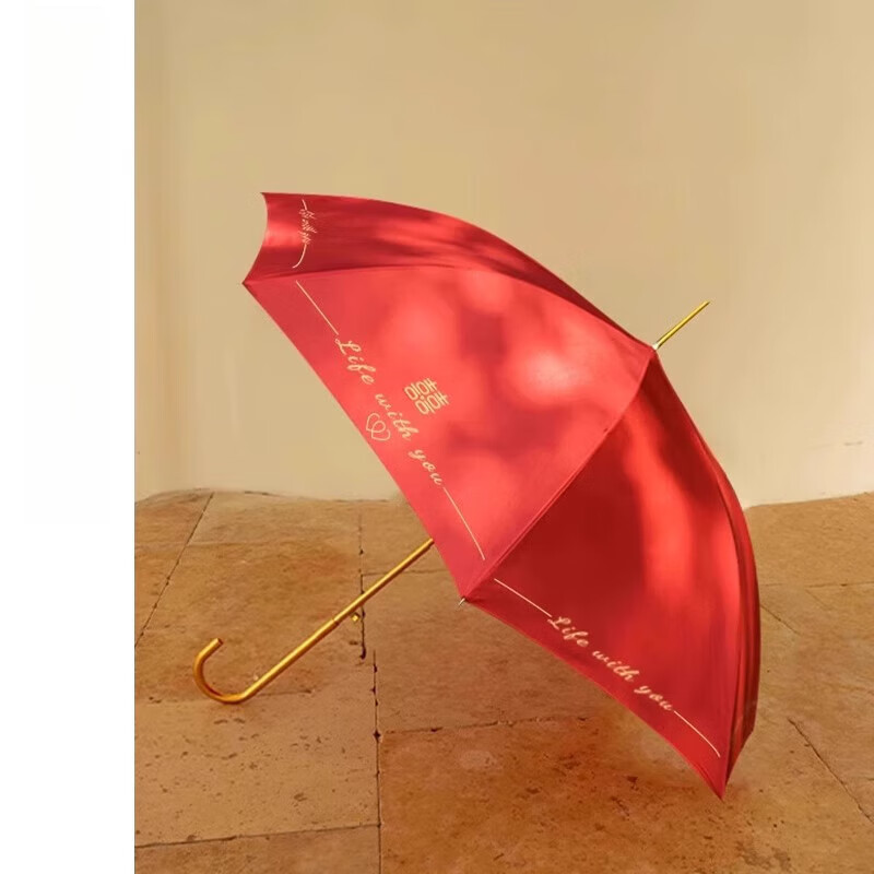 祈晴紅色結(jié)婚用的雨傘陪嫁新娘傘中式婚禮慶出嫁喜字婚傘出門接親 喜傘 一把