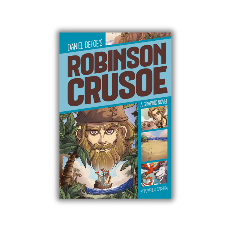 【点读版】英文原版 鲁滨逊漂流记 Robinson Crusoe 全彩漫画版 Capstone出版社 尼尔笛福作品 世界经典名著 荒野求生小说 鲁滨逊漂流记