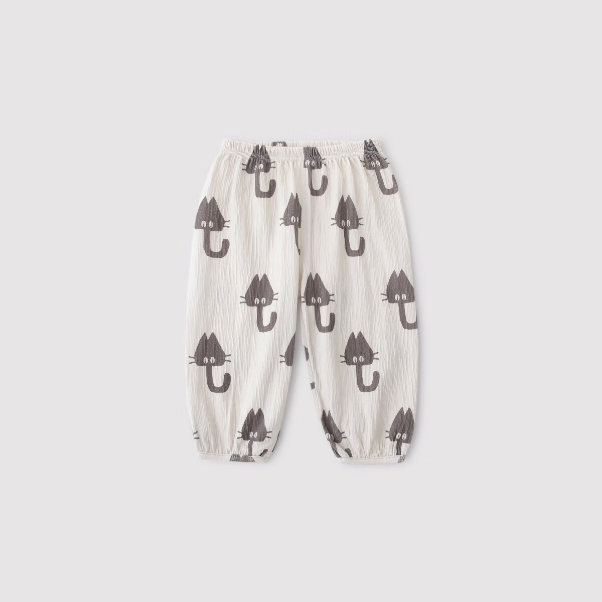 巴厘小猪男童防蚊裤春秋女童长裤婴幼儿休闲裤夏季薄款宝宝束脚裤儿童裤子 雨伞猫 90