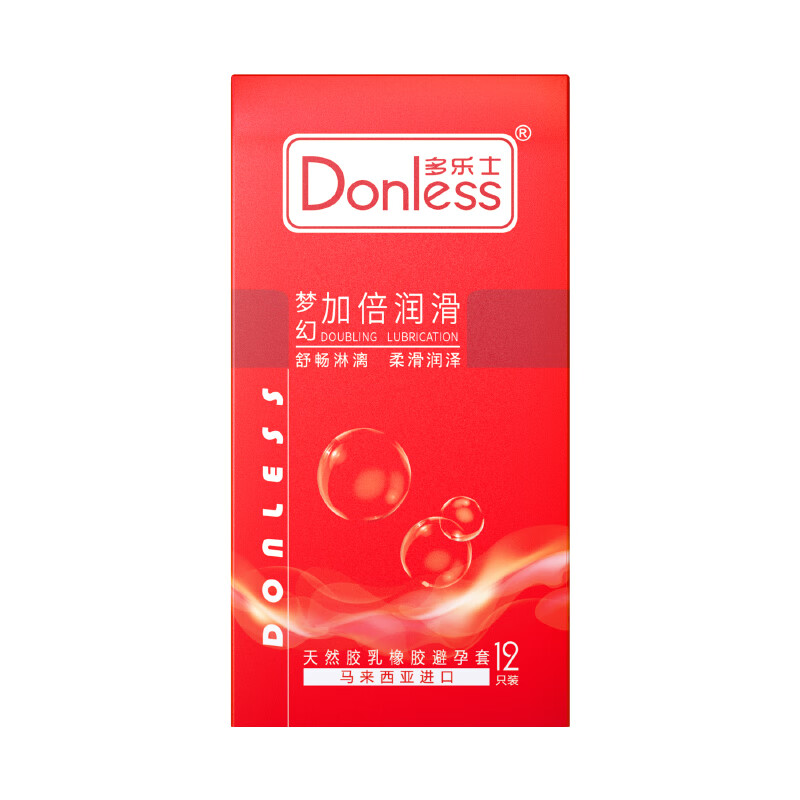 多乐士情趣避孕套超薄型延时持久型颗粒螺纹安全套套大油量保险套性用品 梦幻加倍润滑12只装超大油量