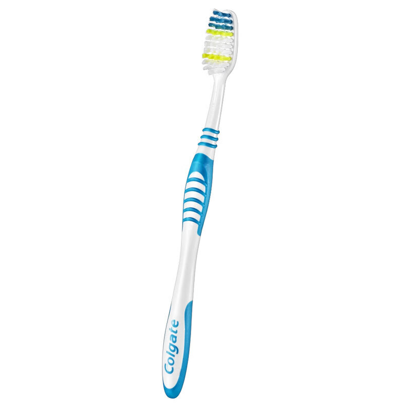 高露洁(Colgate)纤柔备长炭软毛牙刷 3支装 超细软毛 深层洁齿 护龈炭 1支 +超洁净12支