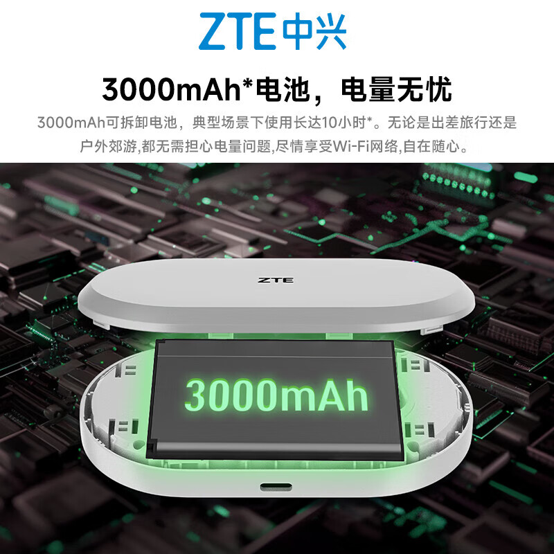 中兴随身wifi6免插卡移动wifi路由器U10S支持4g/5g设备全网通用YM25刷视频打游戏2025款 【三网通】升级版