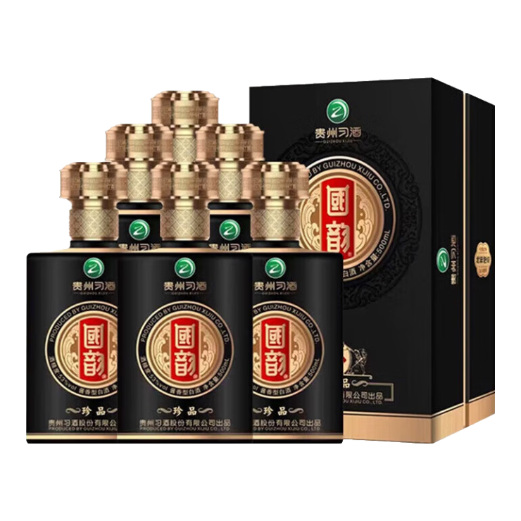 习酒【官方授权】 53度酱香型白酒  收藏加购 聚会宴请自饮 原箱发货 53度 500mL 6瓶 国韵珍品带酒杯整箱