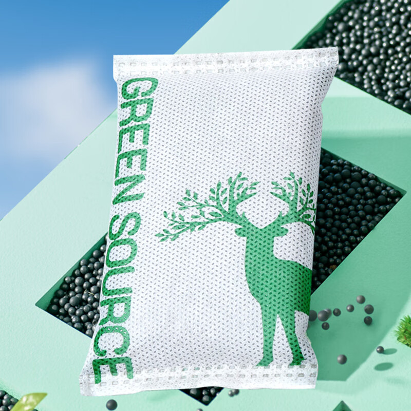 绿之源 活性炭除甲醛去甲醛新房家用天然椰壳非竹炭包新车除味 【1kg 10包】净化 10㎡-20㎡