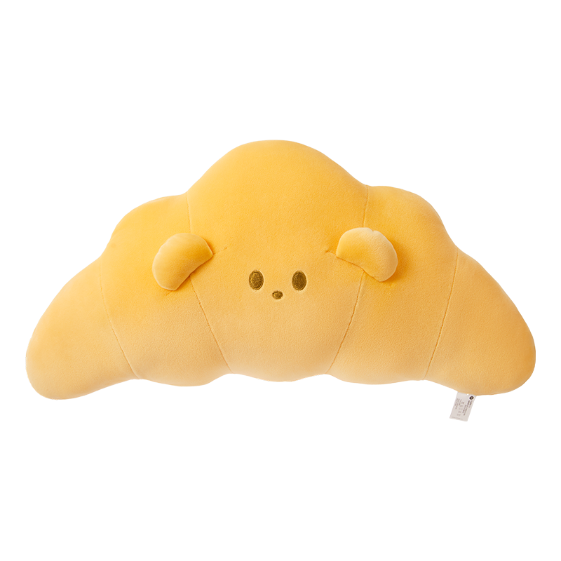 名创优品（MINISO）法式酥软牛角包抱枕面包靠枕毛绒玩偶办公室午休枕客厅沙发摆件