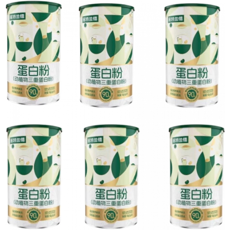 諾特蘭德蛋白粉動植物三重蛋白粉90大豆分離乳清中老年青少年營養(yǎng)品100克 6罐超值裝 20條*6桶
