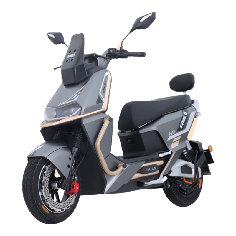臺鈴電動摩托車追風(fēng)者150公里長續(xù)航電動車2000W高速電摩石墨烯電池72V38Ah外賣上班電瓶車啞光灰金