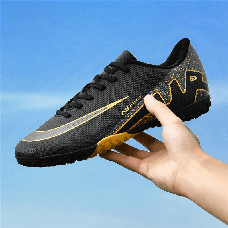 KUNY出口C罗刺客15足球鞋男款女长钉AG碎钉T青年小学生成人草地儿童鞋 W2286粉色长钉 38