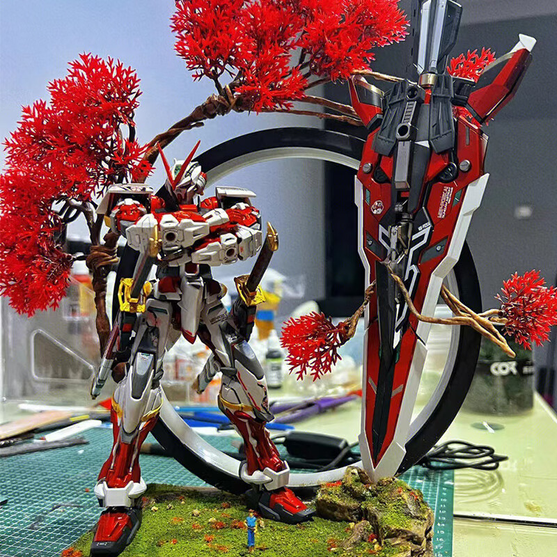 智丝高模型拼装红龙异端HG强袭自由巴巴托斯独角兽敢达机甲拼装手办 樱花自由+翅膀-送支架（爆款）