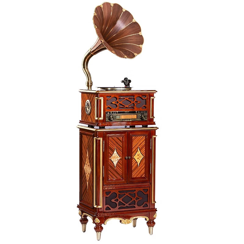梵尼诗梵尼诗留声机复古黑胶唱片机62s美式柜式双开门lp无损音乐电