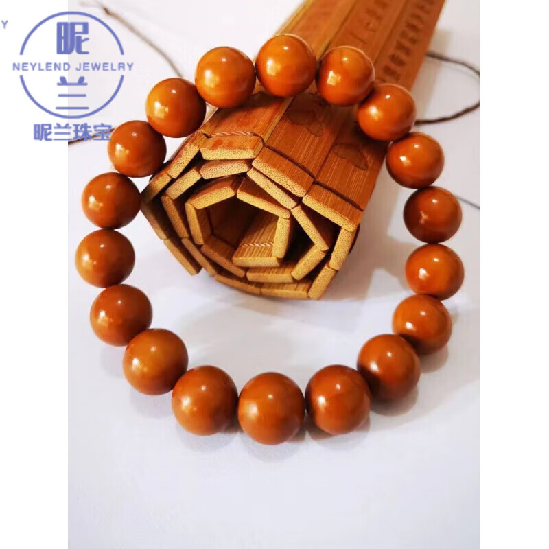 昵蘭胖東來品質(zhì)橄欖核光珠手串蘇工精品手工核正圓光珠男女款胡核雕手 12MM(全品級 無漏無補(bǔ))