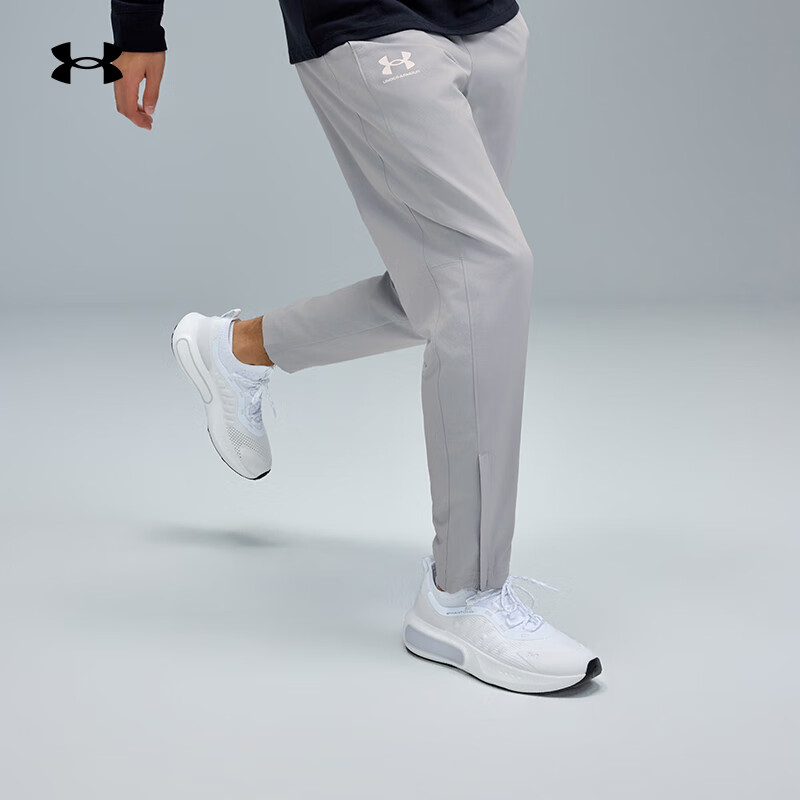 安德玛（UNDERARMOUR）春夏Rival男子梭织运动休闲长裤1390150 摩登灰011 L