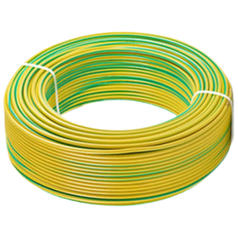 上上銅芯聚氯乙烯絕緣軟電線100米/卷BVR-450/750V-1×2.5黃綠色（單位：卷）