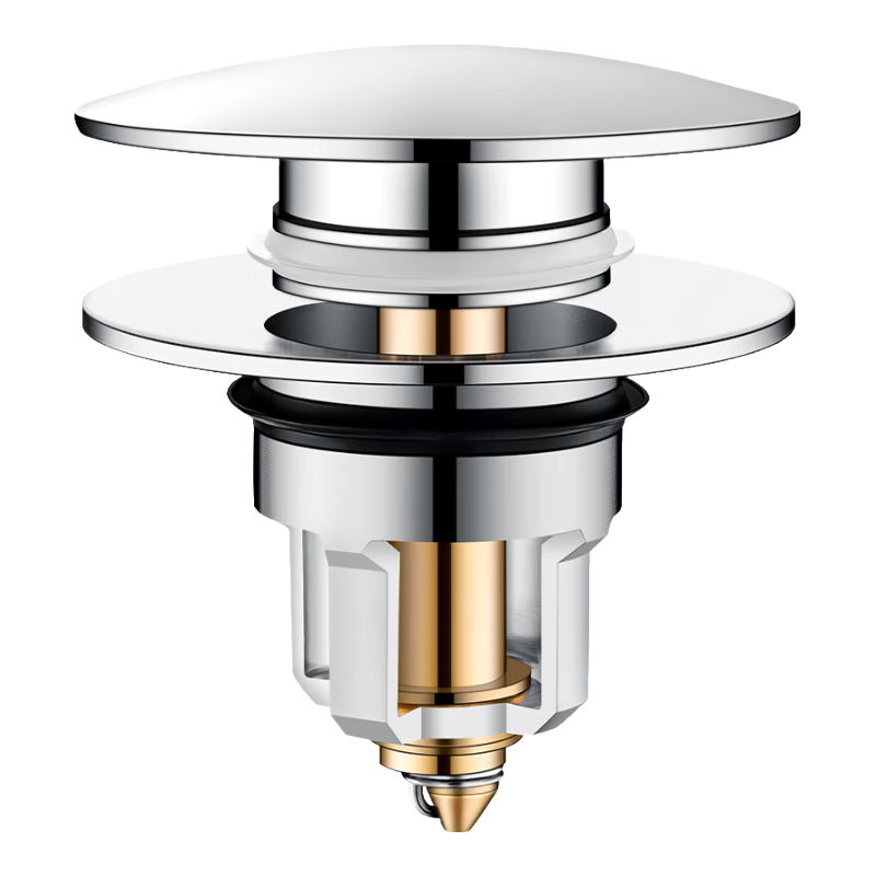 巴诺森德国面盆下水器弹跳芯全铜卫生间洗手洗脸盆漏水塞按压式防堵防臭 通用款-大弹跳漏水塞-防臭防虫 加厚铜芯丨通用口径