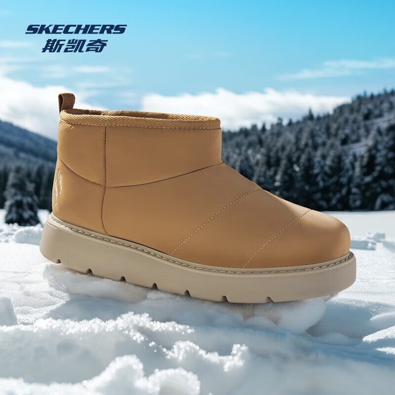 ˹���棨Skechers���߰�Ь2024���ﶬ��ů��Ь���߰�ѩ��ѥŮЬ ��ɫ/CSNT 37