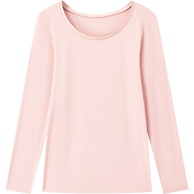 曼妮芬【轻暖】莫代尔桑蚕丝女士秋衣舒适抗菌暖衣 灰色 L