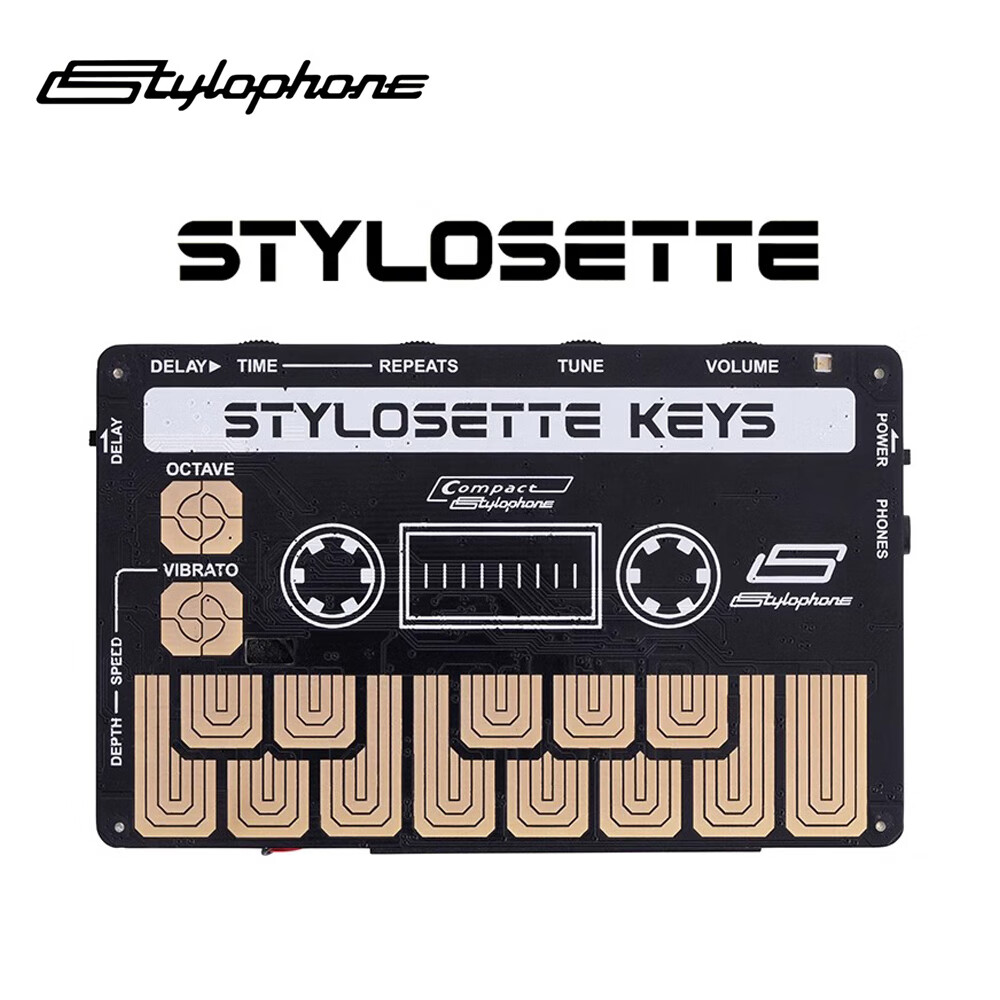 雅家Stylophone Stylosette磁帶電音合成器迷你觸控鍵盤樂器半島鐵盒 13鍵 Stylosette 磁帶合成器