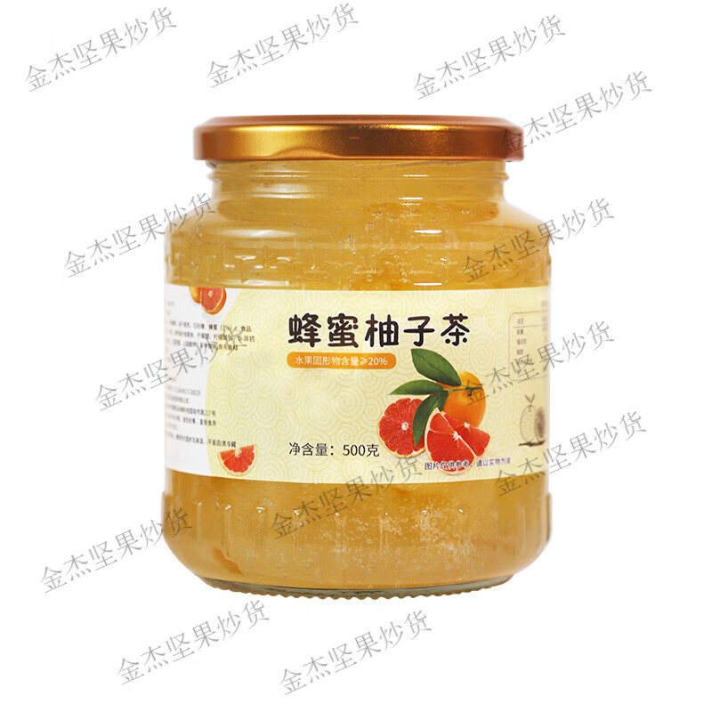 有萊客蜂蜜柚子百香果茶醬網(wǎng)紅水果茶檸檬柚子茶果醬網(wǎng)紅沖飲夏 【500g/瓶】蜂蜜柚子茶*1瓶