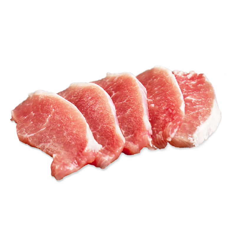 熊貓豬豬莊園金華兩頭烏原切大排肉300g*2份 冰鮮豬肉 健康無(wú)抗土豬肉源頭直發(fā)