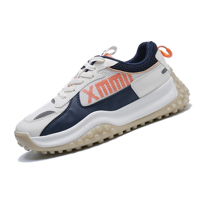 将远行女鞋运动鞋休闲鞋女春季新款网面透气老爹鞋舒适软底时尚跑步鞋女 蓝色 40 (尺码偏小,建议拍大一码)