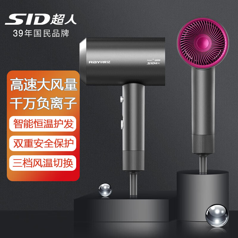 ���˵紵�縺���Ӵ�������������Ͳ���ô�ͷ�����ʲ��˷�ŮʿС�ɱ�Яʽ RD2030�紵�磨�ͷ��죩