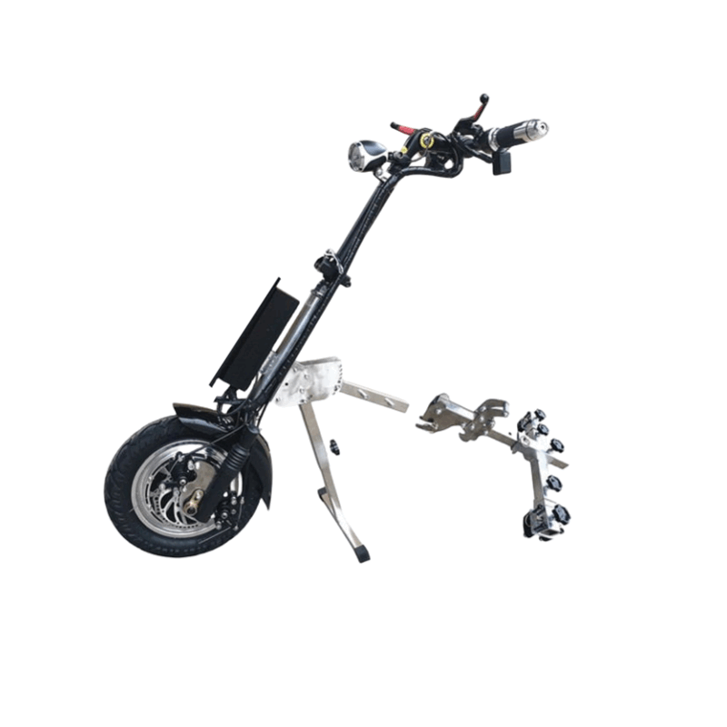 轮椅车头改装前驱动轮椅牵引电动车头轮椅快拆折叠残疾车电动拖头 48