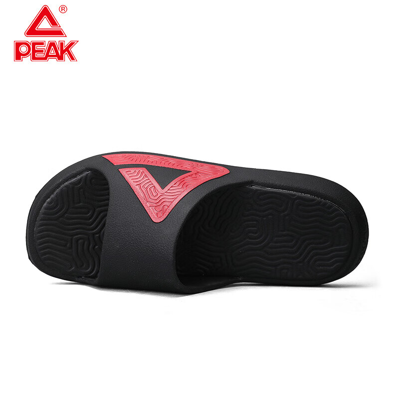 匹克(PEAK)态极拖鞋男鞋夏季外穿运动拖鞋篮球防滑凉拖女款户外沙滩鞋涉水鞋 DL520557黑色/暗红 45