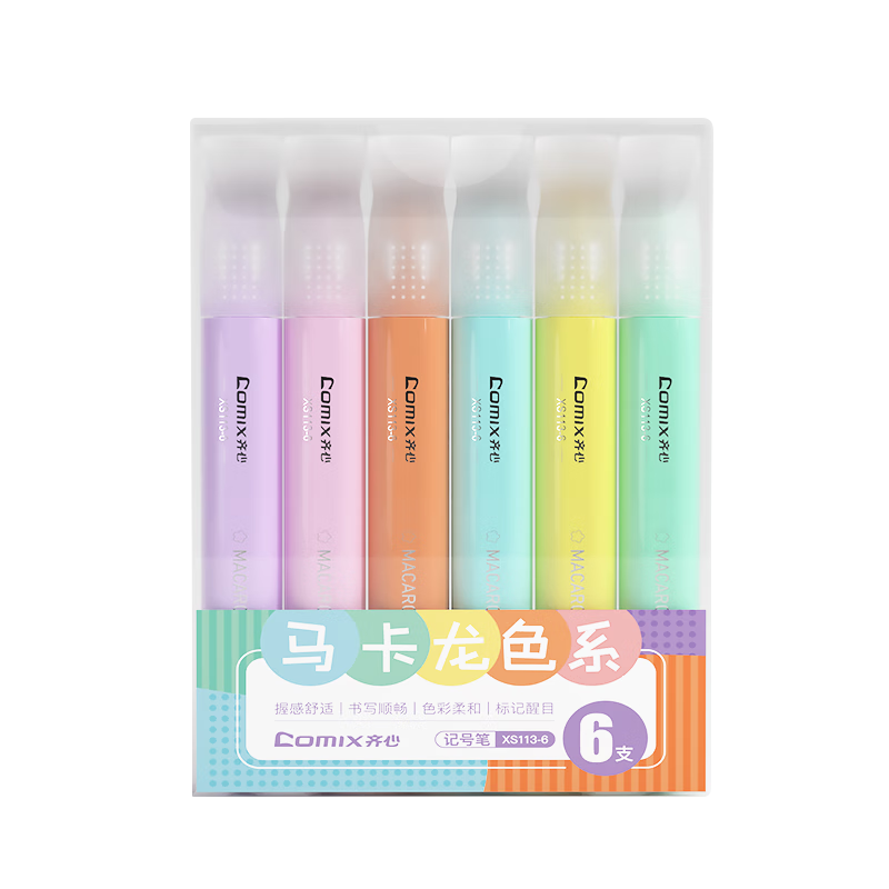 ����(Comix)������6ɫӫ�����Ŀ�ص��Ǳ�ˮ�ԼǺű� 6֧/�� ��д���� XS113-6
