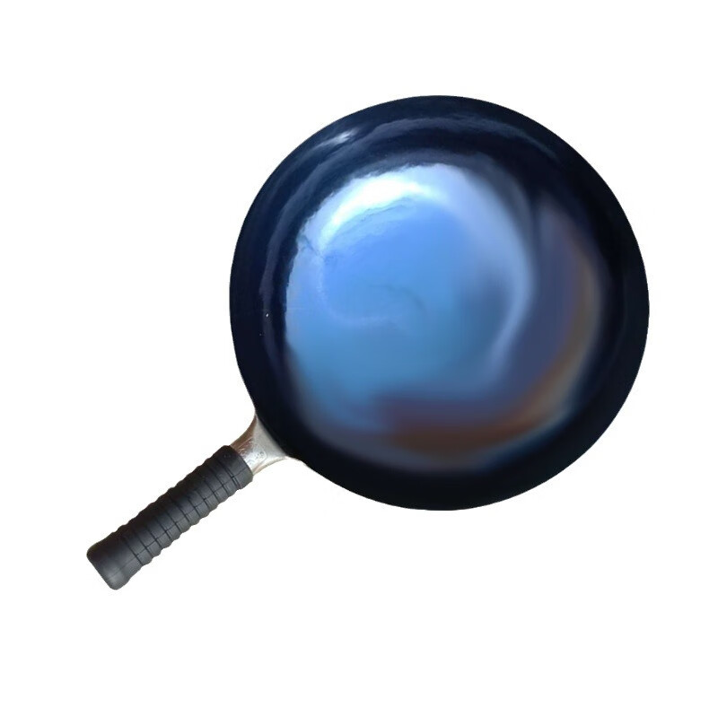 臻古朴铁锅炒锅无涂层炒菜锅章丘手工锻打熟铁锅不粘锅凹面电磁炉燃气用 【镜面锅+锅盖+勺子铲子】 36cm