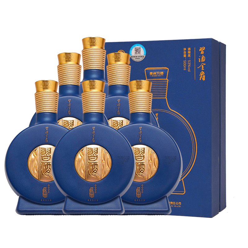 习酒 窖藏1988金爵版 酱香型白酒 53度 500ml*6瓶 整箱装
