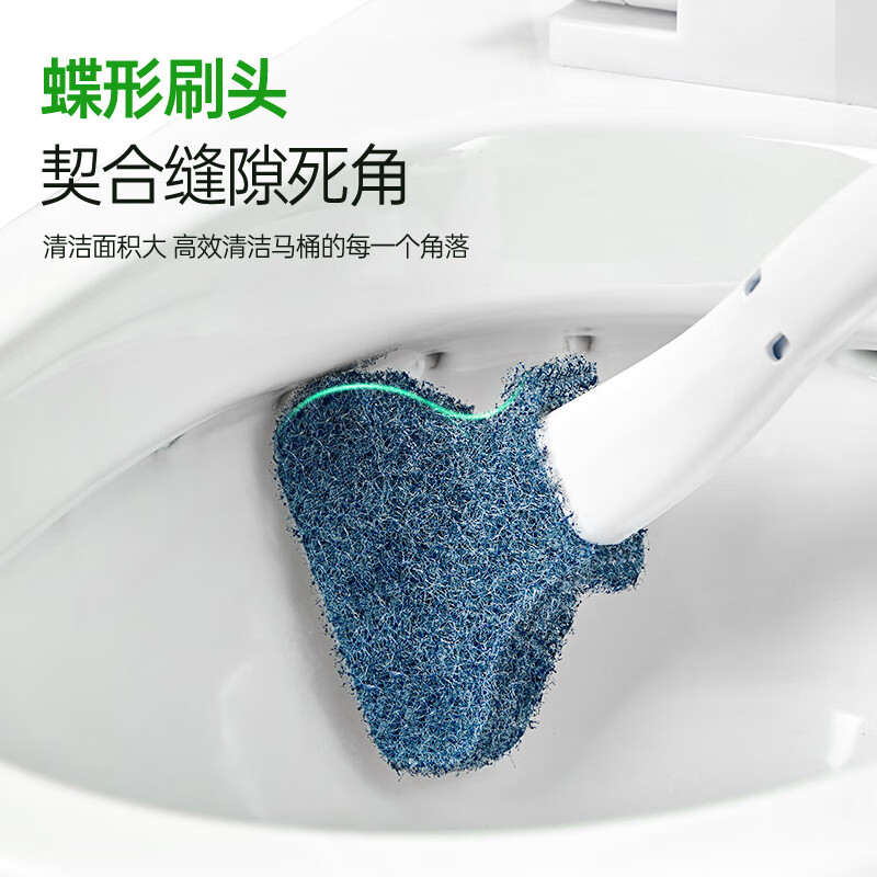 3M可抛式马桶刷家用无死角一次性厕所刷卫生间清洁神器 洁厕刷 长效马桶刷1柄+1头+1底座MTS01