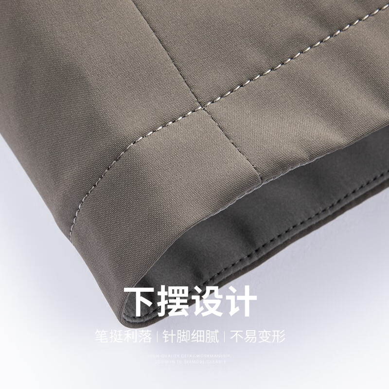 SHANSHAN杉杉夹克男春秋新款立领抗皱男士防风外套商务休闲中青年爸爸装 黑色 2XL /185