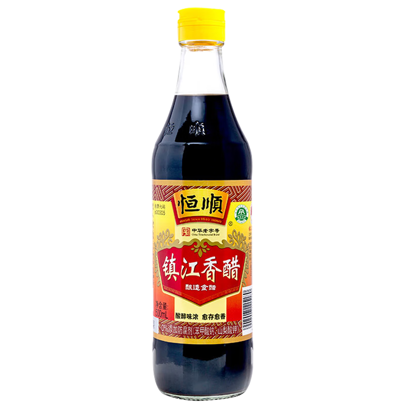 恒顺镇江香醋 新B香 5度 500ml 糯米酿造一级香醋 不添加防腐剂