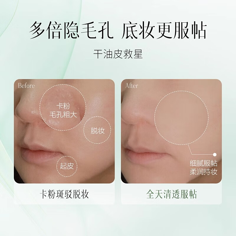 维特丝隔离乳妆前乳霜打底保湿控油补水不卡粉隐形毛孔提亮肤色贴贴液女 干皮·水润服帖无惧卡粉40ML*1