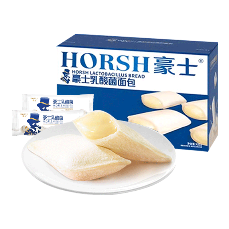 PLUS会员：豪士 乳酸菌小口袋面包 420g