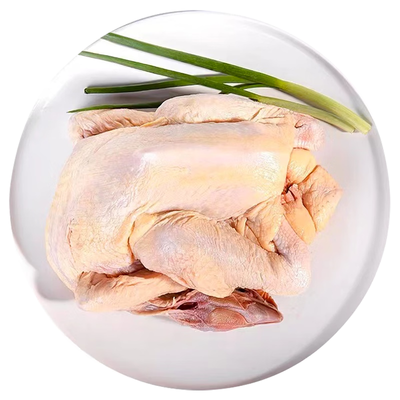 青草家童子鸡3只装 无抗标准谷饲喂养真空净膛生鲜冷冻鸡肉 650g3只装 童子鸡650g*3只