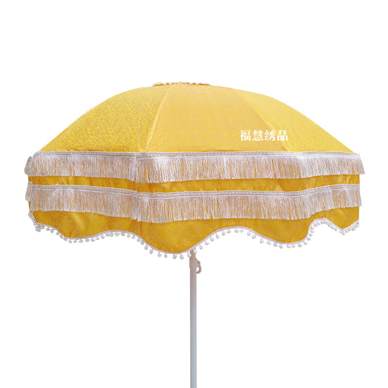 佛教道教用品华盖宝盖伞提花刺绣黄罗伞佛道用品水陆法会万民伞寺院布